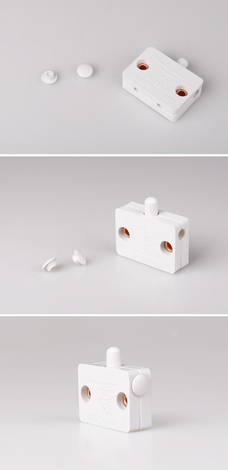 10pcs Wardrobe Light Switch Door Switch Automatic Lighting For Bedside Table Wine Cabinet Cupboard Door Control