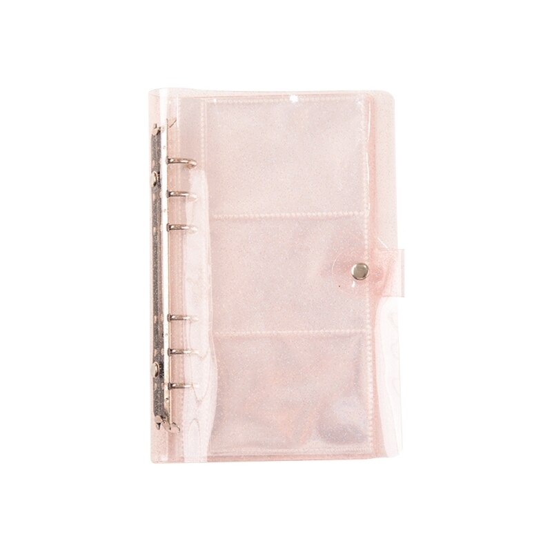 150 Pockets Loose Leaf Binder Notebook Photo Frame Album PVC Inner Core Cover Notebook Business Cards Holder: PK
