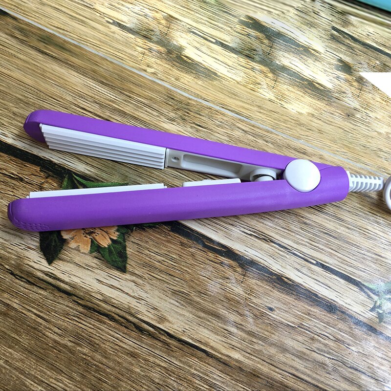Mini Stijltang Ijzer Roze Keramische Straightening Gegolfde Krultang Styling Tools Haar Krultang Eu Plug