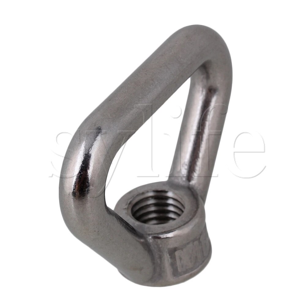 4x M4 Stainless Steel Ring Shaped Eyed Bolt Lifting Eye Nut – 304 Silver Tone By Uxcell