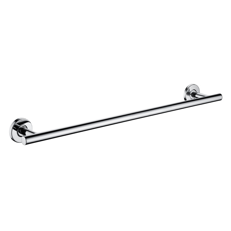 SUS 304 Stainless Steel Bathroom Single Towel Bar Wall Mount Polished Towel Rack Shelf Bathroom Hardware