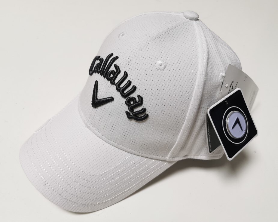 golf hat With marke: White