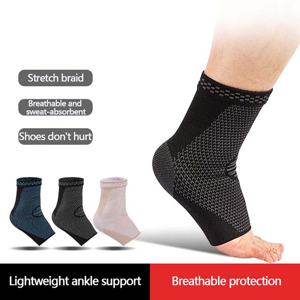 Protecteur de cheville , 1 pièce, Compression tricotée, Support serré pour le sport, le basket-ball, le Football