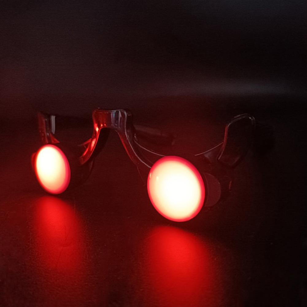 Óculos luminosos LED Glow para crianças, Olhos vermelhos engraçados, Halloween Clown Cosplay, Acessórios Anime, Party Prop, Óculos de Carnaval Masquerade