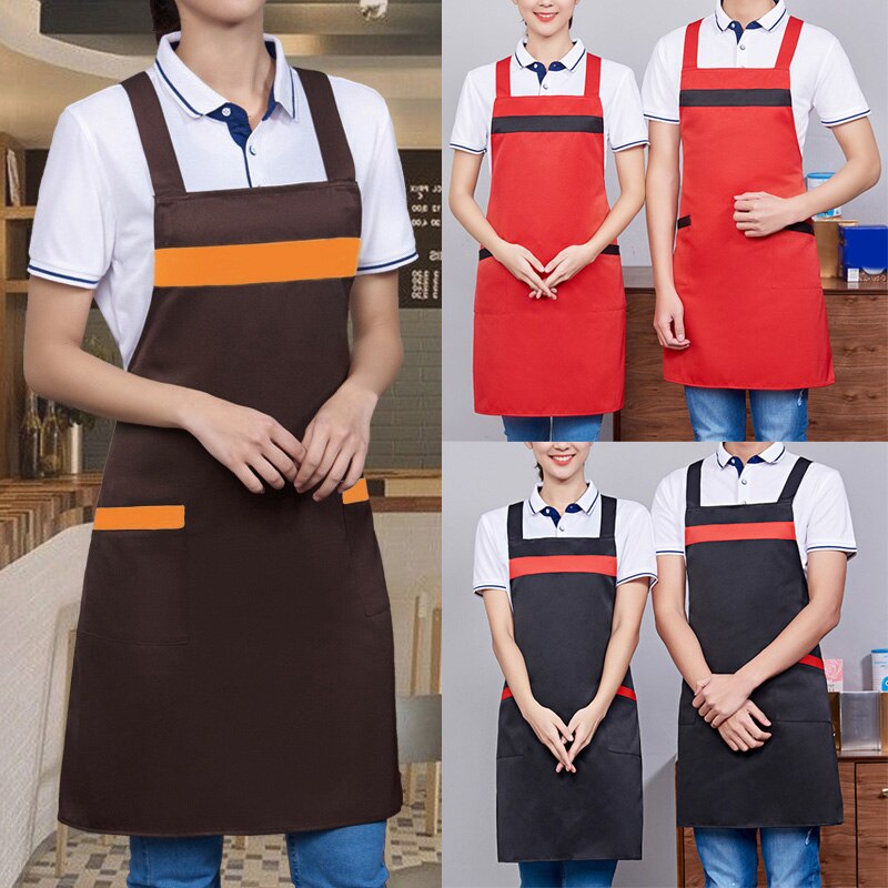 Nieuw Elastische Waterdichte Keukenschort Keuken Houden Kleding Schoon Mouwloze Mannen Vrouwen Schort