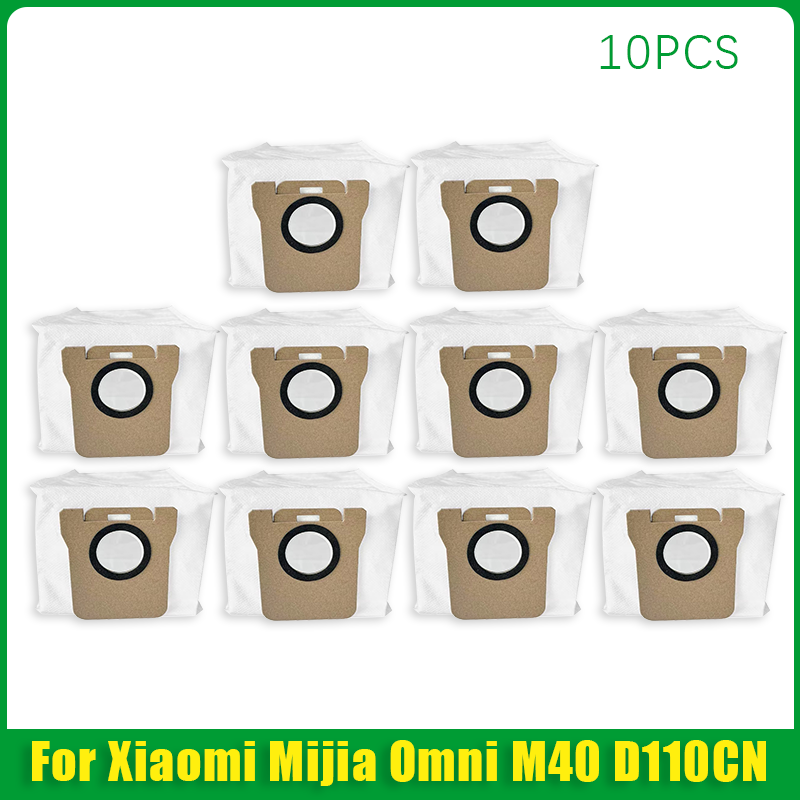 Compatible For Xiaomi Mijia Omni M40 D110CN Replacement Parts Main Side Brush Hepa Filter Mop Cloth Dust Bag Accessories: Dark Grey