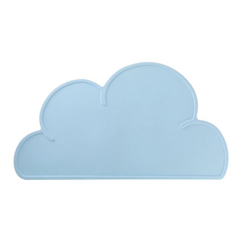 Cloud Shape Silicone Table Mat Placemat for Toddlers Baby Non Slip Kitchen Pad
