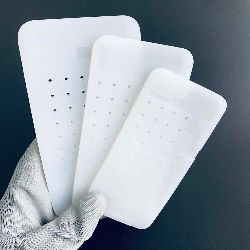 LCD Screen Separating non-slip Silicone Mat For X XS XSMax 11 12 pro MAX With Space For Flex Cable For Heating Station Separator