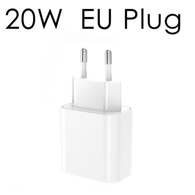 20W Mag Veilig Usb Fast Charger Adapter Voor Magsafe Apple Iphone 12 Pro Max Mini Magnetische Draadloze Oplader Pd quick Charge Plug: 20W EU