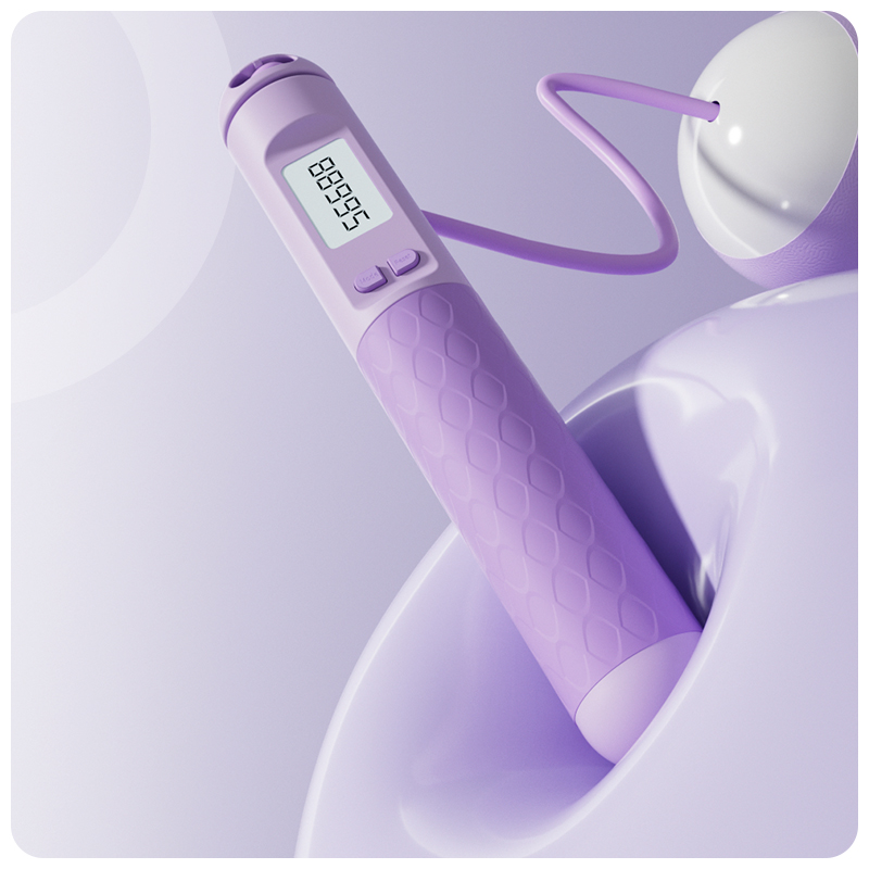 Counting corde à sauter balle poignée antidérapante corde à sauter pondérée sans fil pour usage domestique perte de poids Portable pour intérieur extérieur