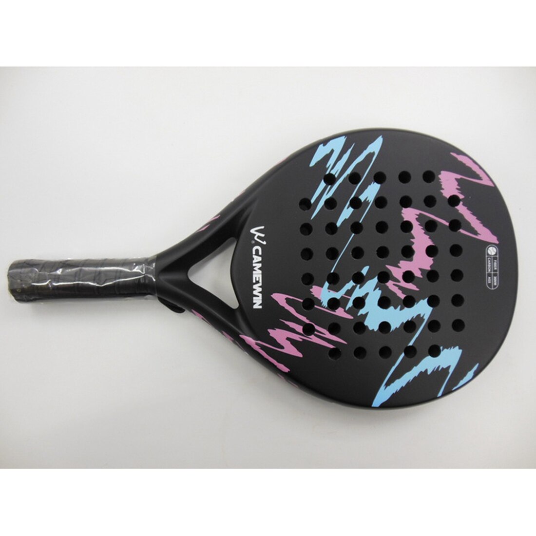 -CAMEWIN 4018 Padel Racket Tennis Carbon Fiber Soft EVA Face Tennis Paddle Racquet Racket With Padle Bag Cover