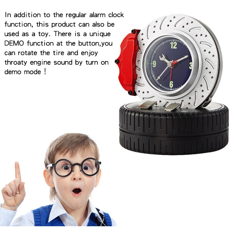 Car element shape alarm clock for