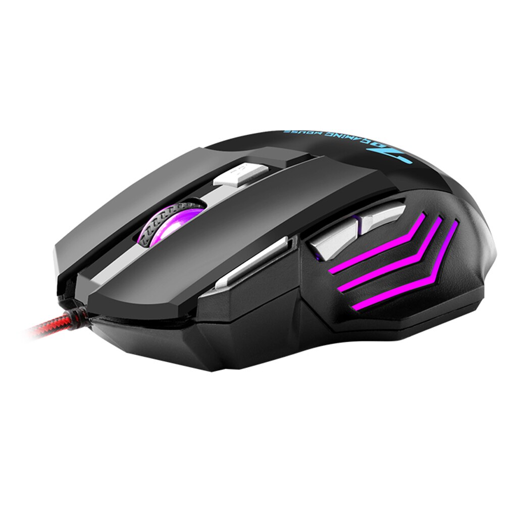 BAJEAL G5 Wired Mouse 7D RGB Luminous Gaming Mouse 7 Buttons 3200 DPI USB Mechanical Mice for Windows 2000 XP Win 7 8 10