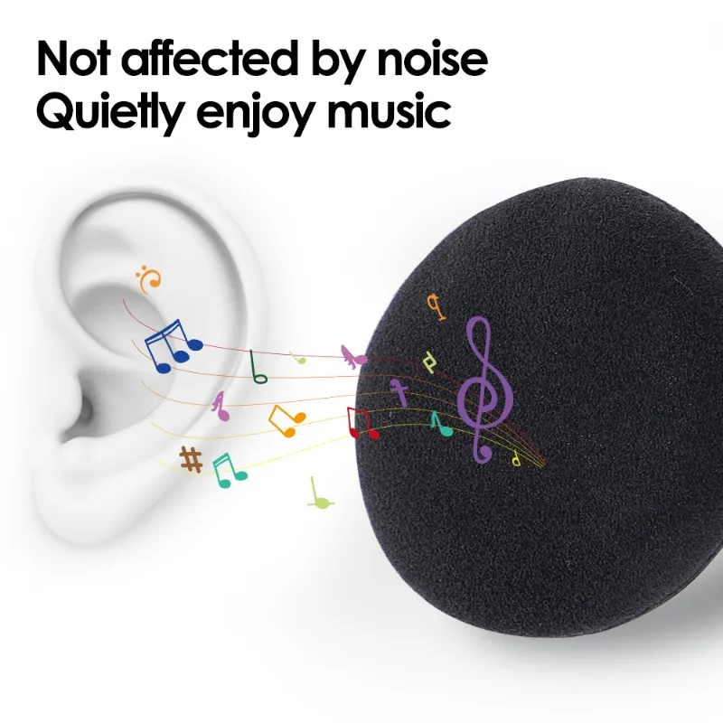 Coussinets d'oreille en mousse épaisse pour écouteurs, housse de coussin de remplacement en éponge, étui pour écouteurs 35mm 40mm 50mm 55mm 60mm, manchon de protection