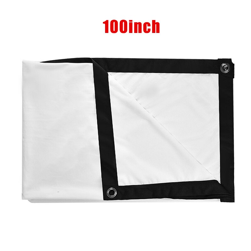 16:9 Projection Projector Canvas Screen Home Office Movie Manual Pull Down Wall Mounted HKS99: 100inch