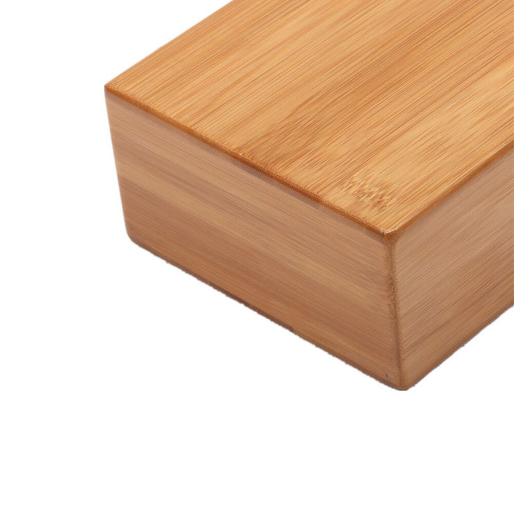 Non-Slip Gym Workout Home Handstand Brick Aid Exercise Fitness High Density Natural Bamboo Yoga Block Tool Multifunction