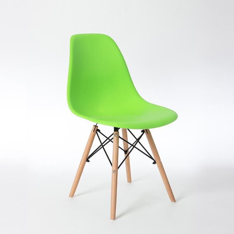Nordisk spisestol moderne minimalistisk stil hjemme lat studentrygg lesebok krakk plast spisestuestol: Stil 7
