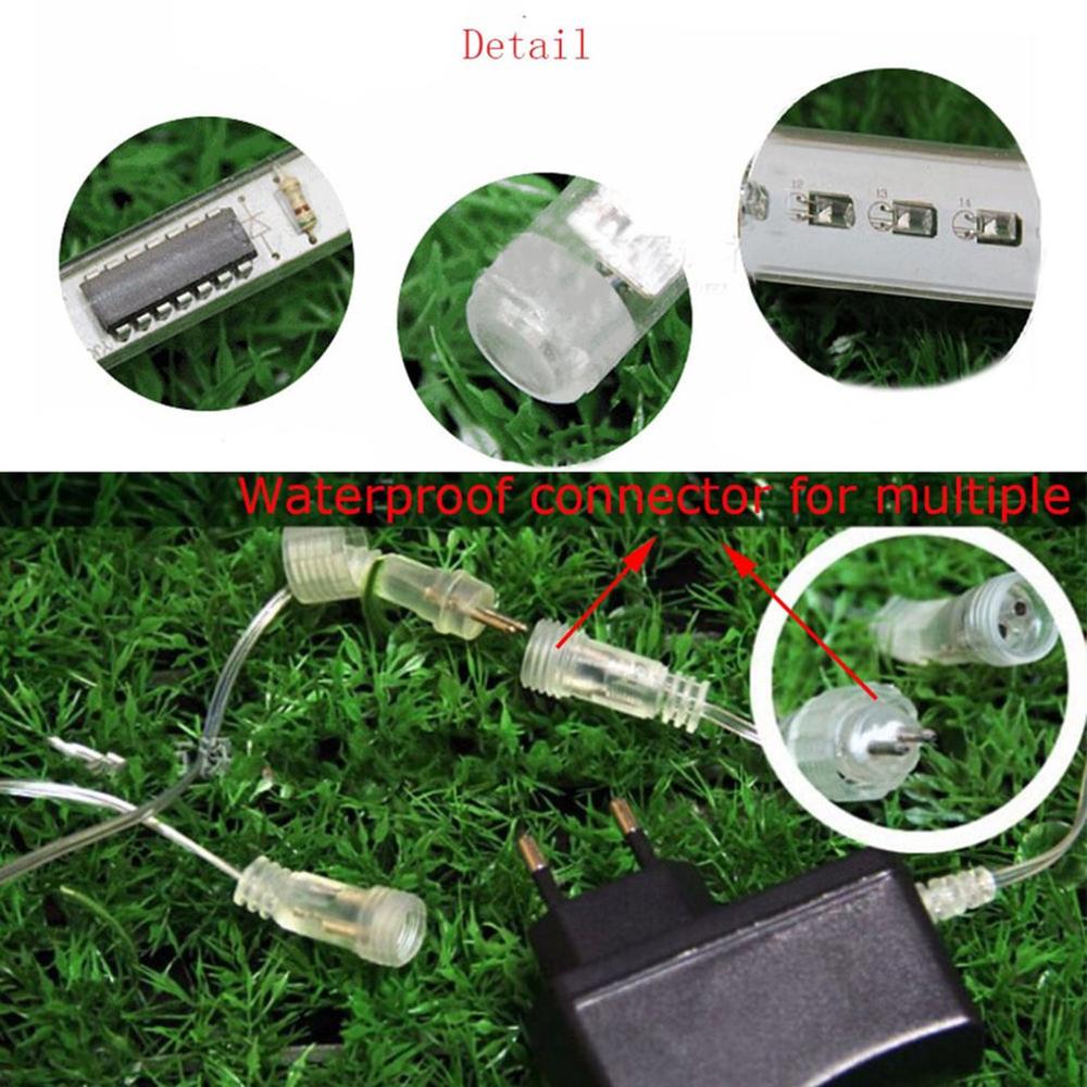 8 Stuks Buizen 30Cm Mini Led Meteorenregen Fairy Light 144 Led Rain Tube Lights Tree Road Bruiloft Lampen eu-Plug