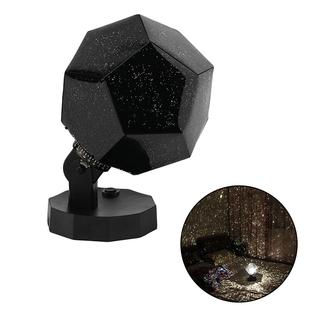 Led star master nattlampa led stjärna projektorlampa himmelprojektion kosmos led nattlampa för heminredning för barn: Svart
