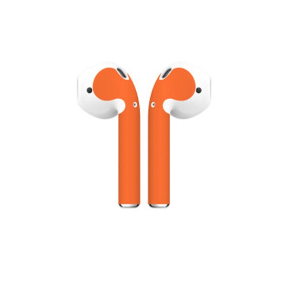 Fijne Huid Sticker Voor Apple Airpods Air Pods Oortelefoon Sticker Oortelefoon Accessoires: Orange