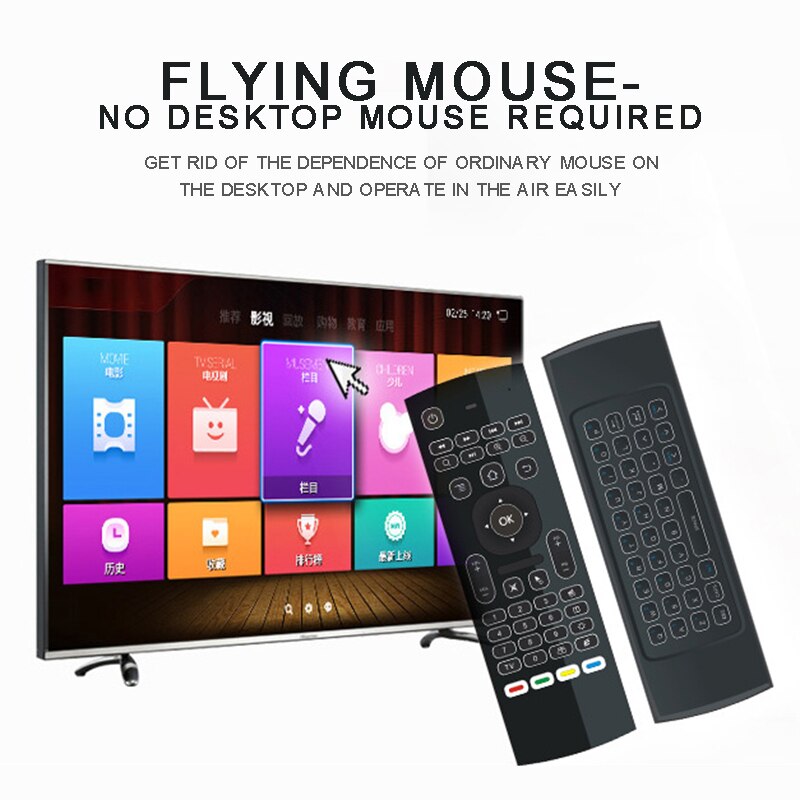 Perfect performance 2.4GHz USB Wireless Remote Control Fly Air Mouse Keyboard Low Power Consumption Smart Remote Controls