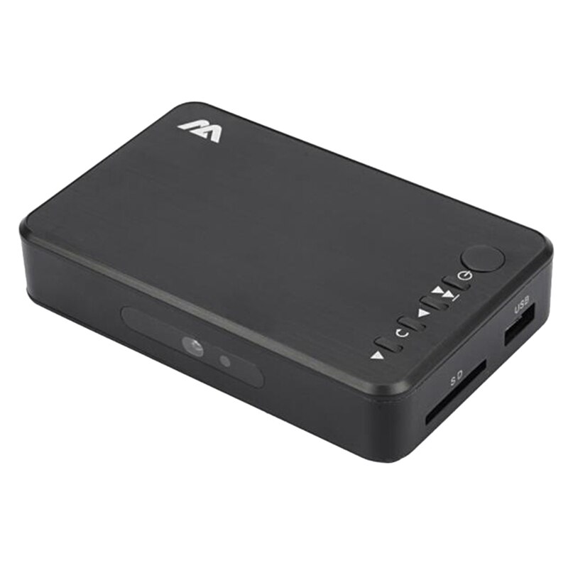 Multi TV Media Player HDMI-Compatible 1080P HD Support VGA USB SD MMC RMVB MP3 AVI MPEG MKV CRT With: Black