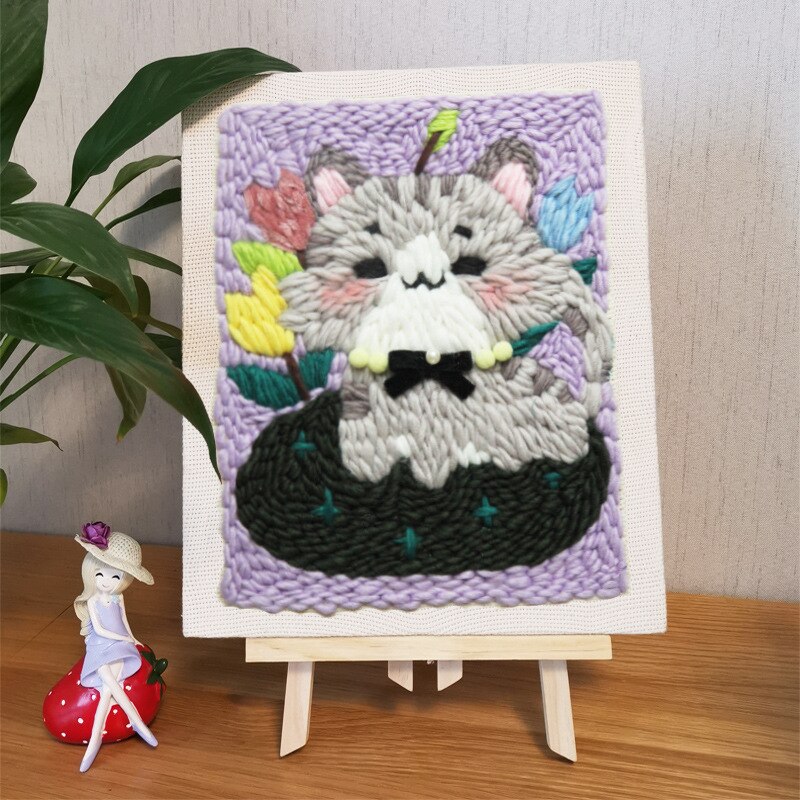 25*30Cm Moderne Diy Breien Borduren Set Handwerk Handwerkpakket Borduren Hoepel Met Frame Kunsten En Ambachten: E