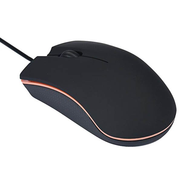 Mini Wired Mouse 1200dpi Computer Office Mouse Matte USB Gaming Mice For PC Notebook Laptop Non Slip Wired Mouse Gamer Z0601: Black