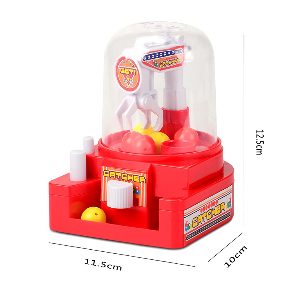 Kind Candy Grabber Puppe Klaue Spielzeug Mini Arcade Klaue Maschine Spielzeug Catcher Farbe Ball Bord Spiel RC Arcade Klaue Maschine für Kind