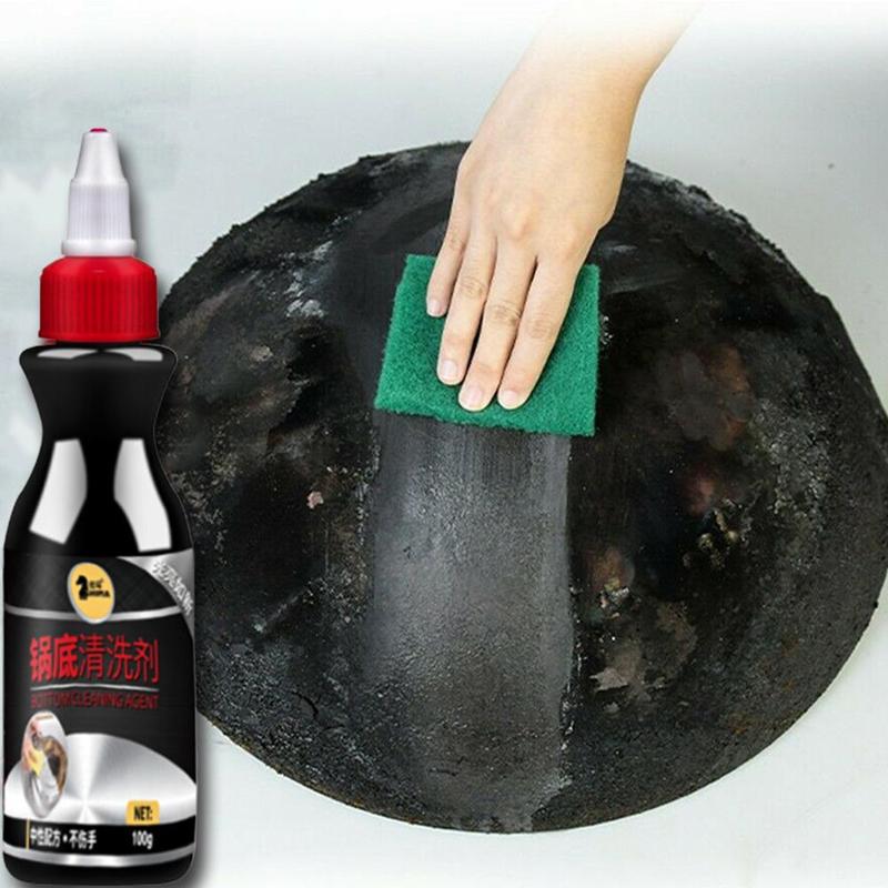 100g Stainless Steel Cleaner Metal Surface Kitchen Cleaning Pot Remover Non-toxic Effective Dirt Bottom Ultra Rus R8O4
