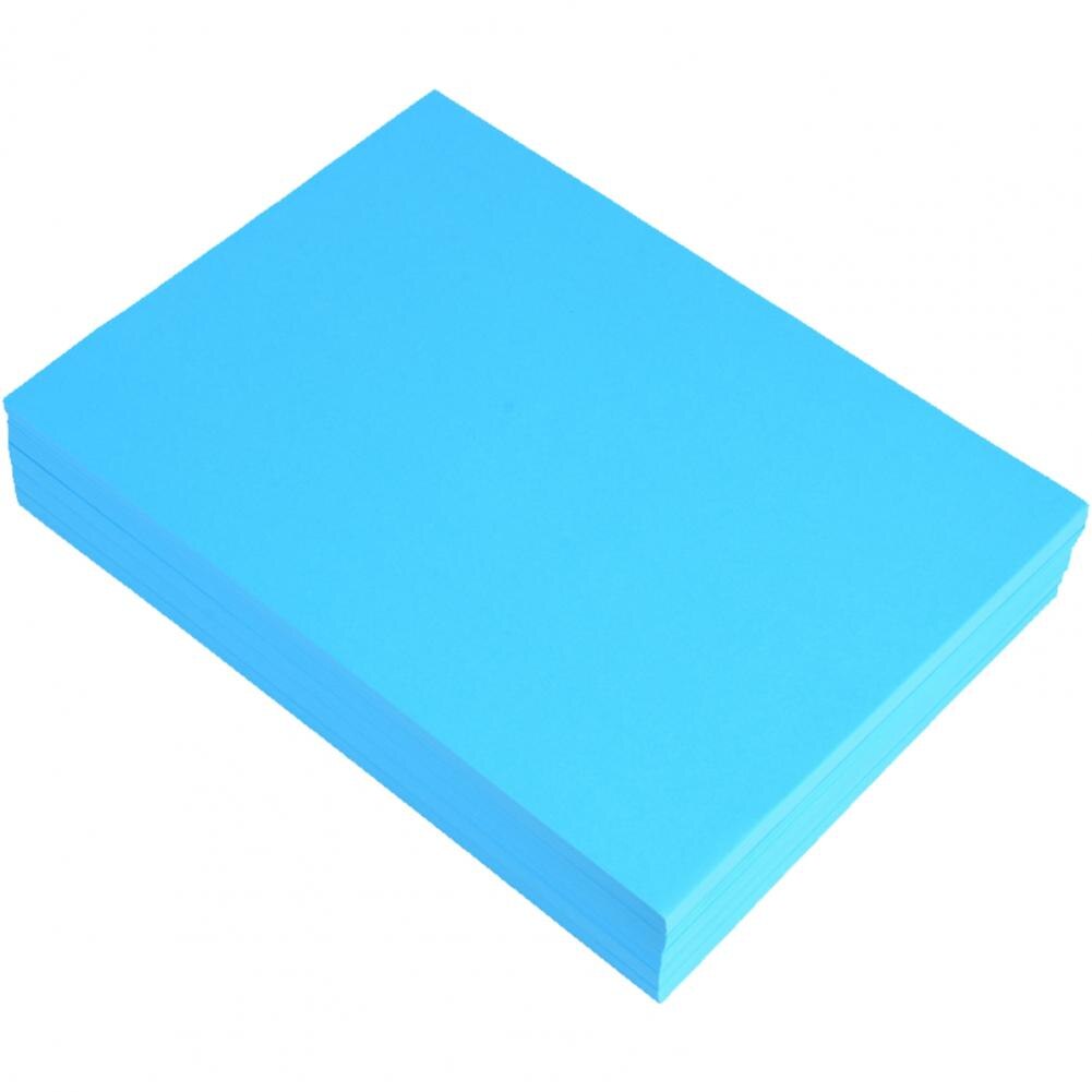 Papier à copier, 100 pièces/ensemble, festif, toucher, sans odeur, bricolage, usage double face, papier artistique pour le bureau: Lake Blue