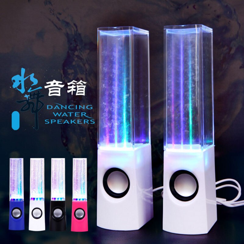 Computer Bluetooth Speakers Creatieve Water Dansen Kleurrijke Led Licht Bluetooth Speakers 3D Geluid Bass Speakers
