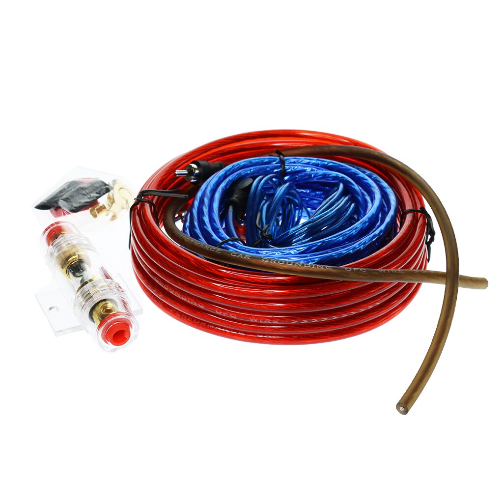 Auto Accessory Car Stereo Audio Amplifier Wiring Wire Kit W/ 60A Fuse