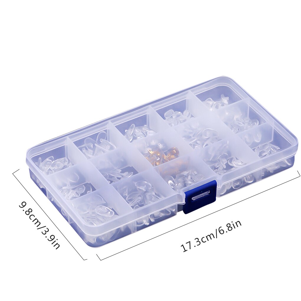 150 Pairs Siliconen Neus Pads Voor Brillen Zachte Neus Pads Voor Bril Zonnebril Schroeven Voor Glazen Reparatie Kit