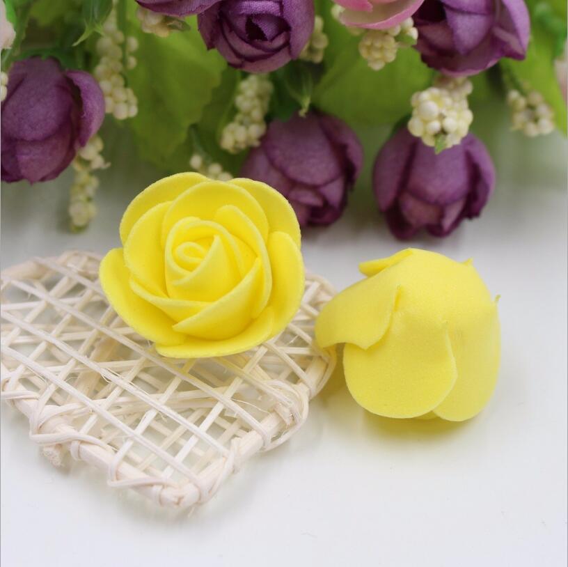 50 STUKS Kunstmatige Bloem Hoofd Handgemaakte DIY Bruiloft Woondecoratie Multi-gebruik PE Foam Rose: 2