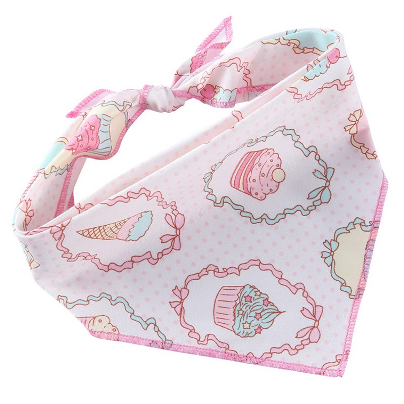 Chien Bandana coton chien bavoirs noir blanc rayé chien Triangle serviette mignon lavable noël Halloween chien Bandana écharpe: L / Argent