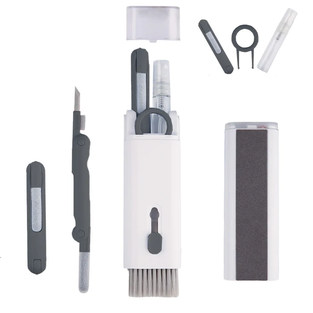 20-in-1-Reinigungsset, Computer-Tastatur-Reinigungsbürste, Kopfhörer, Reinigungsstift, Bildschirmreinigungswerkzeuge, Tastenkappen-Abzieher, multifunktionales Set: LVORY
