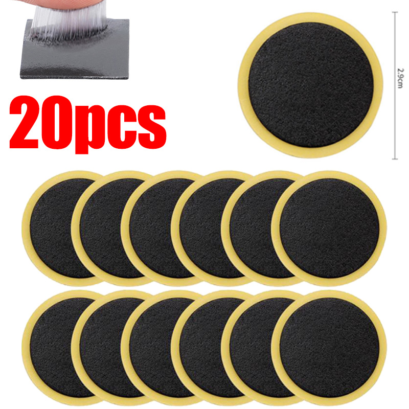 20/10PCS Fiets Lijm Gratis Band Patch Universele Lijmvrije Band Patches Fietsband Patch tool Geen lijm Lijm Fiets Accessoires: Oranje