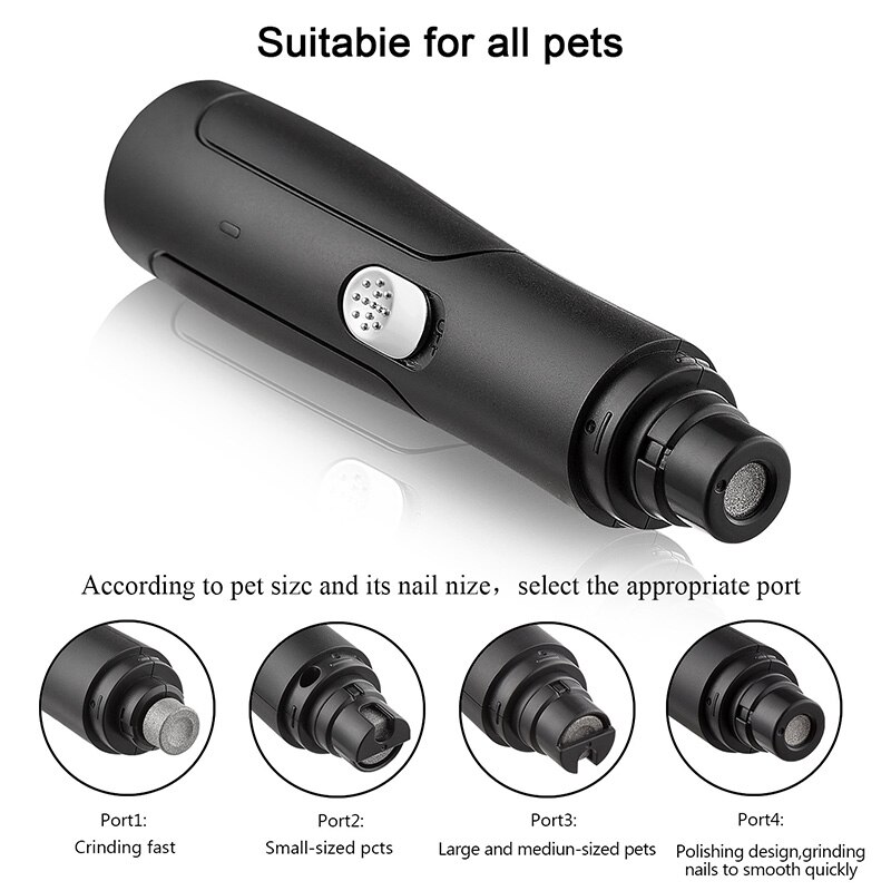 Cat Dog Nail Clippers Paws Nail Cutter Electric Pet Nail Grinder Grooming Trimmer Accessories USB Rechargeable Pet Accessories