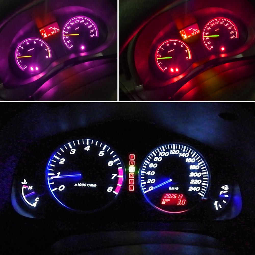 Bombillas LED superbrillantes T3 T4.2 T4.7 para Interior de coche, lámpara indicadora de salpicadero, 12V, 10 Uds.