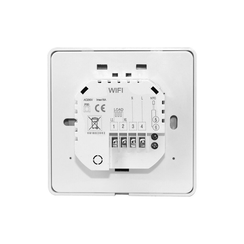 HY312-WIFI Ronde Slimme Thermostaat Met Grote Touch Screen Elektrische Vloerverwarming Wifi Contral Met Tuya,Alexa