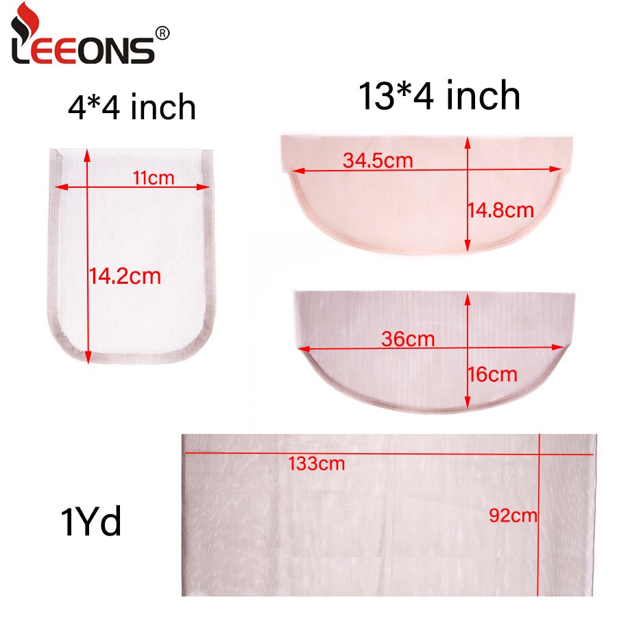 Leeons Swiss Lace Net Front Lace Weaving Netting Hair Weave Net For Making Wig Wigs Cap Accessory Lace Hairnet