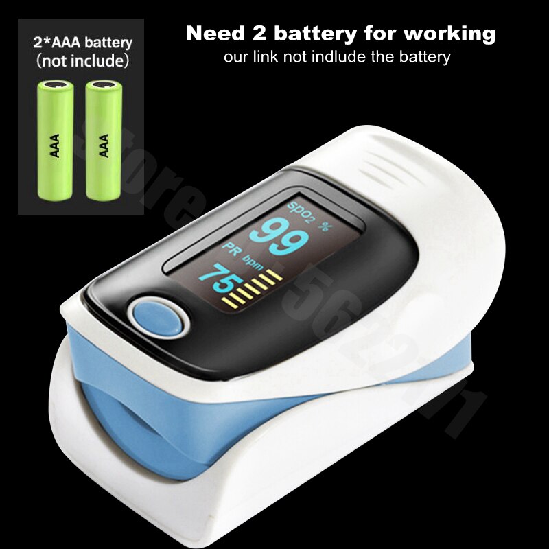 Oled pulsoximeter spo 2 blod ilt finger oximeter måling fingerspids pulsmåler bærbart sundhedspleje familie udstyr