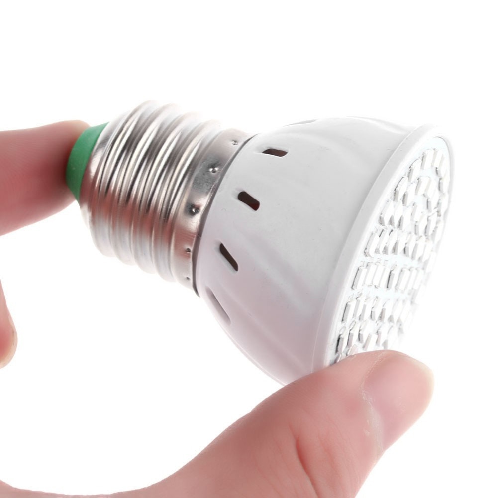 E27 3W 3528SMD LED Full Spectrum Flower Plant Growth Light Hydroponics