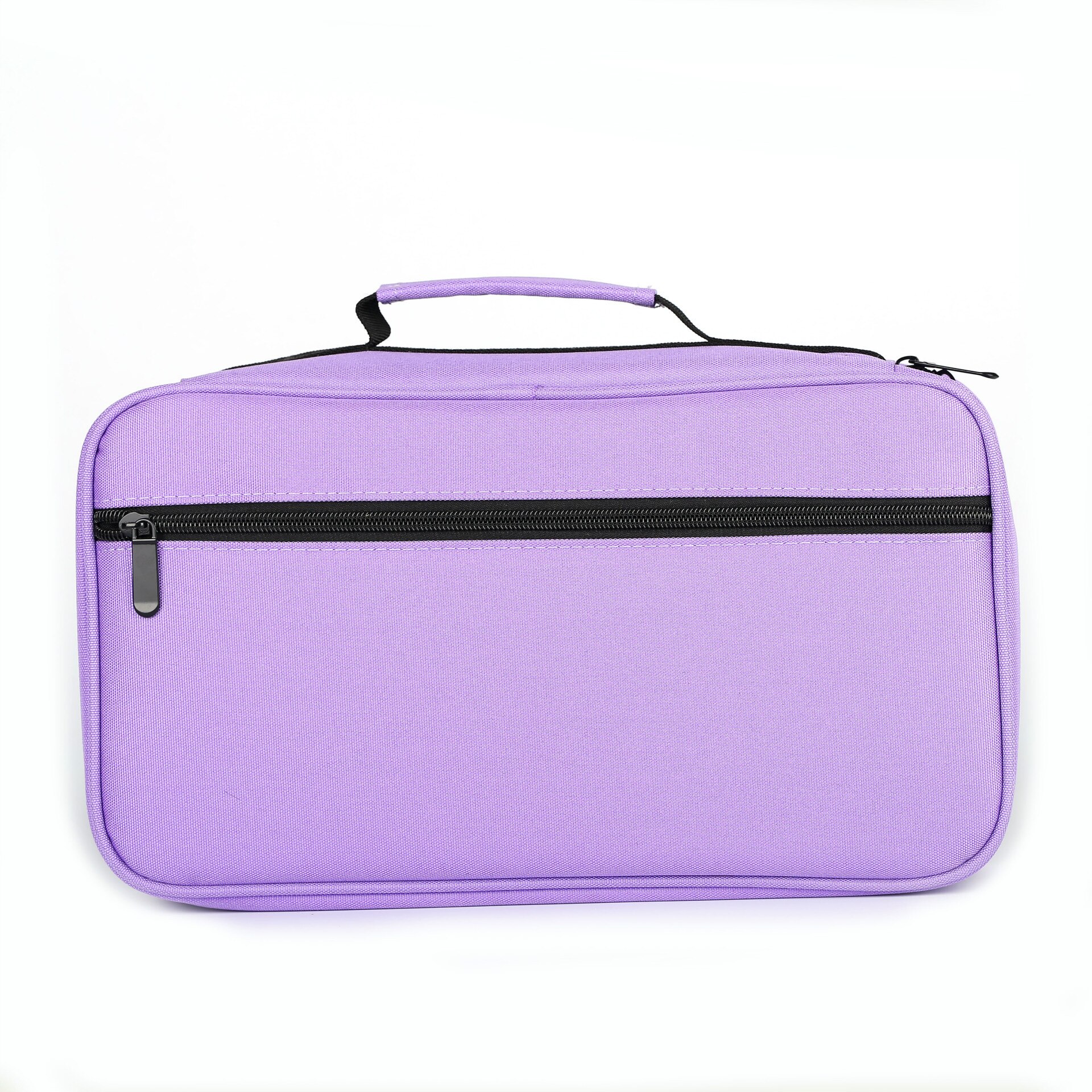 40/60 Holes Art Marker Pen Storage Bag Large Removable Pencil case Pen Bag Box Stationery Pouch: 60 holes purple