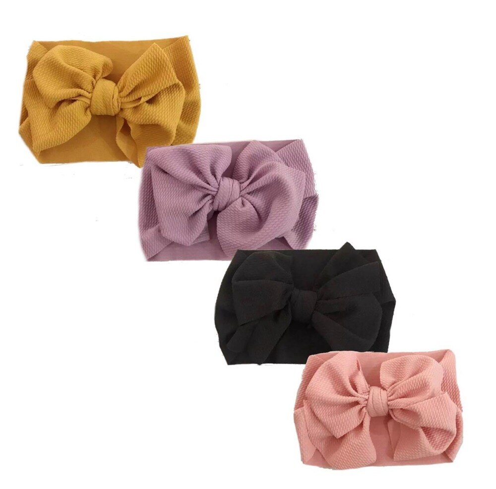 Baby Toddler Kids Girls Bow Hairband Turban Knot Cute Headband Headwear
