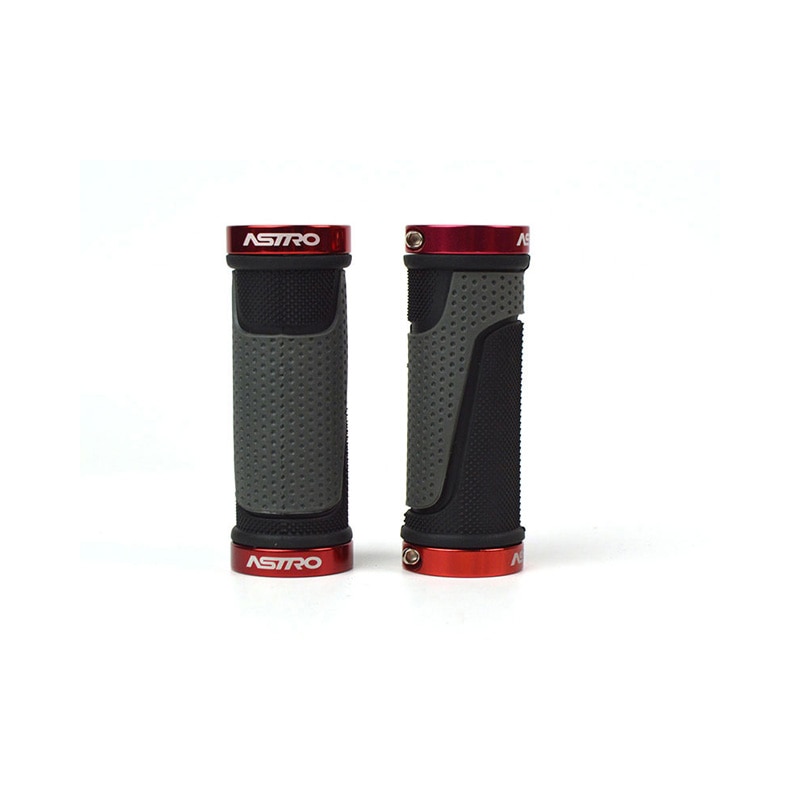 Punho para guidão de bicicleta, punho macio de borracha para bicicleta de montanha, acessórios de bike bzt041, 90mm: RED