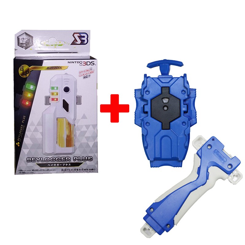 SB Beylogger per Beyblades Burst Parts con lampeggiante colorato e suono assemblare con lanciatore di cavi unidirezionali giocattoli per bambini: B77 with Blue