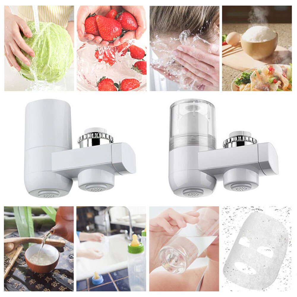 Tap Water Purifier Clean Kitchen Faucet Washable Ceramic Percolator Water Filter Filtro Rust Bacteria Removal Replacement Filter