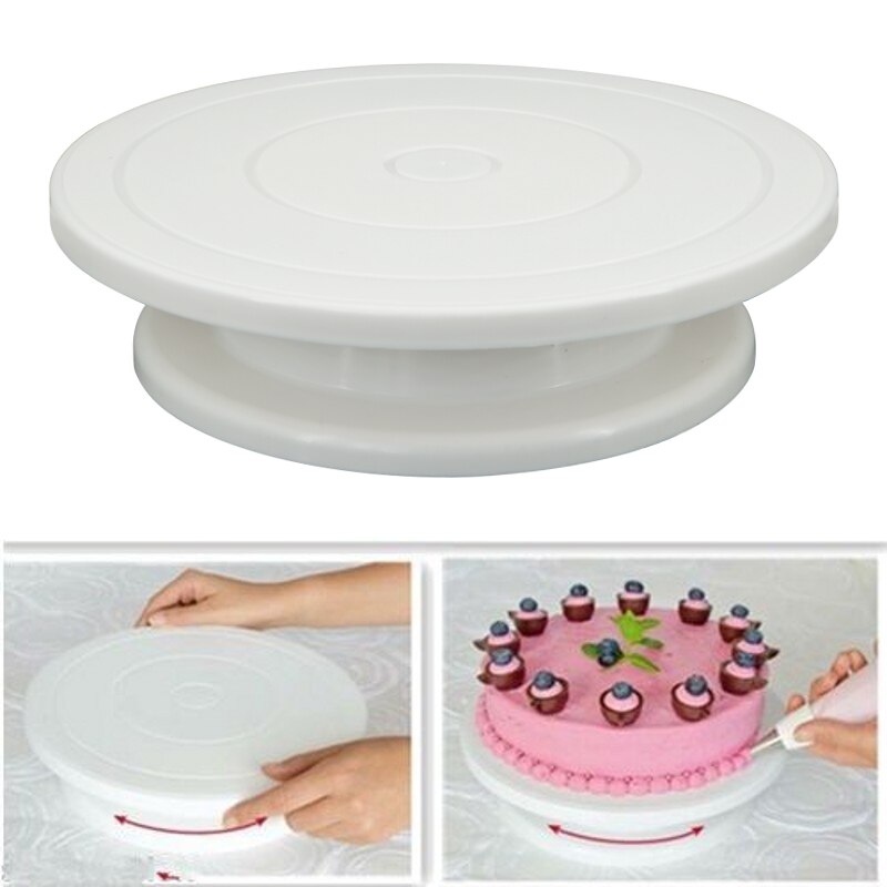 Cake Turntable Stand 10 Inch Roterende Anti-Slip Ronde Cake Stand Cake Decorating Tool Cake Draaitafel Voor Keuken bakken Tool